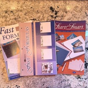 Creative Memories Fast Formulas and Start Smart Notebook Set - Blue and Purple